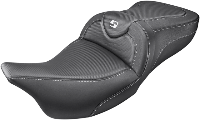 Saddlemen Road Sofa Carbon Fiber Seat for 2008-2024 Harley Touring FLHR FLHX