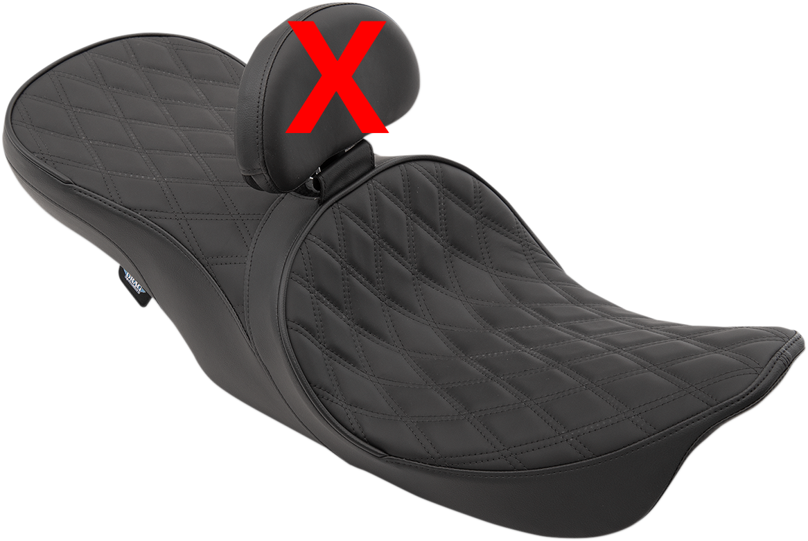 Drag Specialties Low Forward Position Diamond Seat fits 1997-2007 Harley Touring