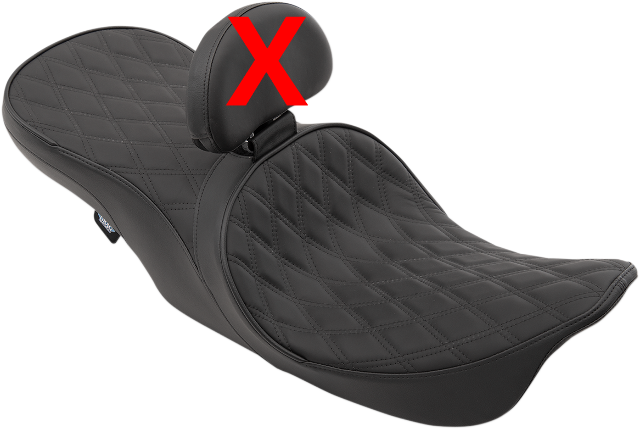 Drag Specialties Low Forward Position Diamond Seat fits 1997-2007 Harley Touring