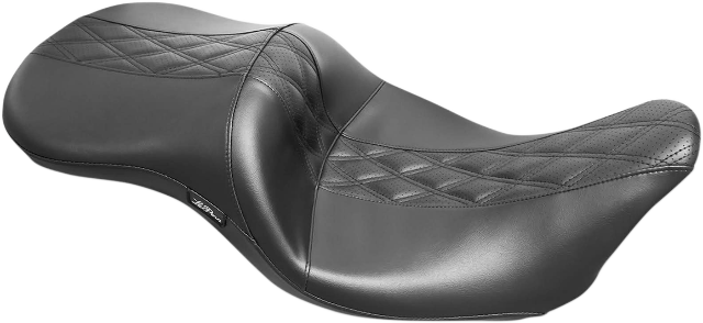 Le Pera Maverick Diamond Inlay Seat fits 2008-2024 Harley Touring LK-957HR2