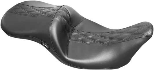 Le Pera Maverick Diamond Inlay Seat fits 2008-2025 Harley Touring LK-957HR2