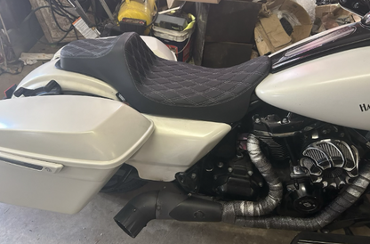 Drag Specialties Predator III Extended Reach Seat fits 2008-2024 Harley Touring