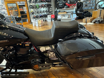 Le Pera Tailwhip Basketweave Seat for 2008-2024 Harley Davidson Touring LK-587BW