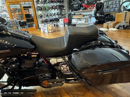 Le Pera Tailwhip Basketweave Seat for 2008-2024 Harley Davidson Touring LK-587BW