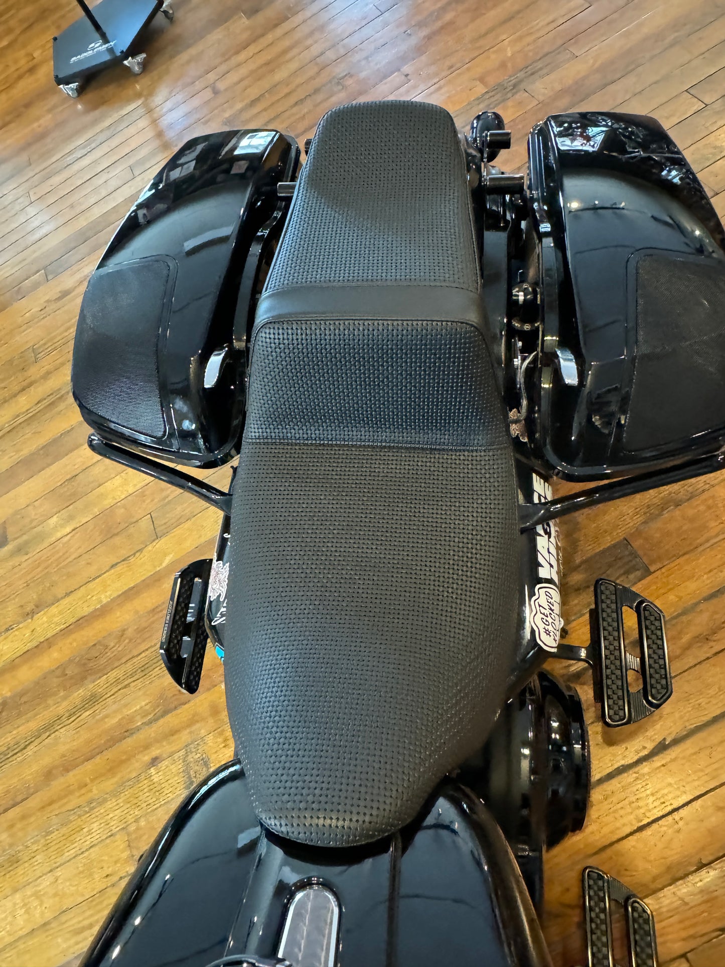 Le Pera Tailwhip Basketweave Seat for 2008-2024 Harley Davidson Touring LK-587BW