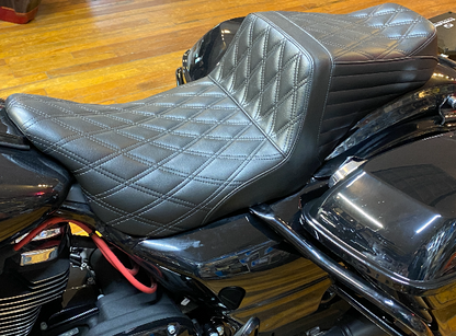 Le Pera Tailwhip Diamond Seat fits 2008-2024 Harley Davidson Touring LK-587DD