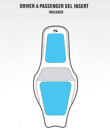 Saddlemen LS Slim Gel Motorcycle 2 up Seat 1997-2007 Harley Touring Models
