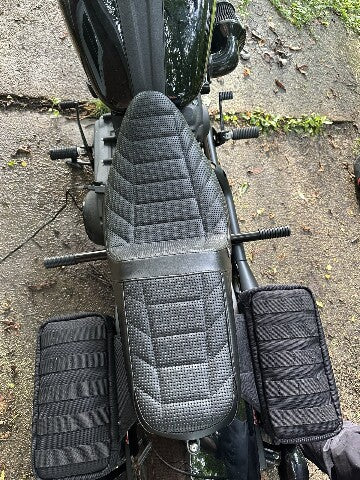 Le Pera Tailwhip Track Pleat Seat fits 2018-2025 Harley Softail Low Rider FXLRST