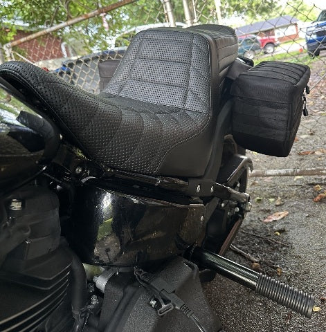 Le Pera Tailwhip Track Pleat Seat fits 2018-2025 Harley Softail Low Rider FXLRST