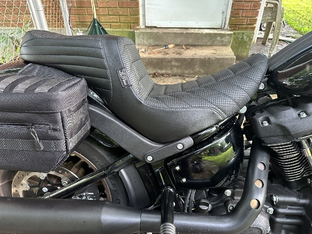 Le Pera Tailwhip Track Pleat Seat fits 2018-2025 Harley Softail Low Rider FXLRST