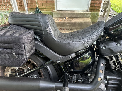 Le Pera Tailwhip Track Pleat Seat fits 2018-2025 Harley Softail Low Rider FXLRST