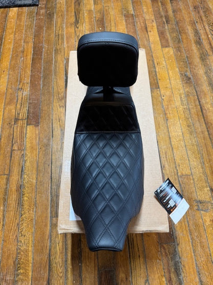 Saddlemen Step Up Lattice Gelcore Seat & Backrest for 1997-2007 Harley Touring