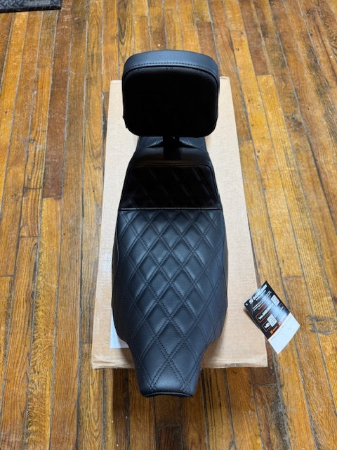 Saddlemen Step Up Lattice Gelcore Seat & Backrest for 1997-2007 Harley Touring