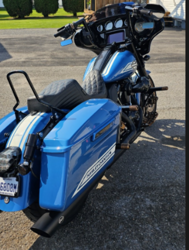 Le Pera Tailwhip Chestnut Diamond Stitch Seat fits 2008-2024 Harley Touring