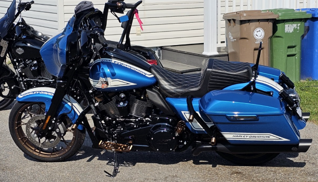 Le Pera Tailwhip Chestnut Diamond Stitch Seat fits 2008-2024 Harley Touring