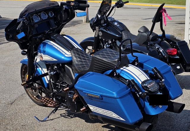 Le Pera Tailwhip Chestnut Diamond Stitch Seat fits 2008-2024 Harley Touring