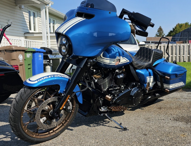 Le Pera Tailwhip Chestnut Diamond Stitch Seat fits 2008-2024 Harley Touring