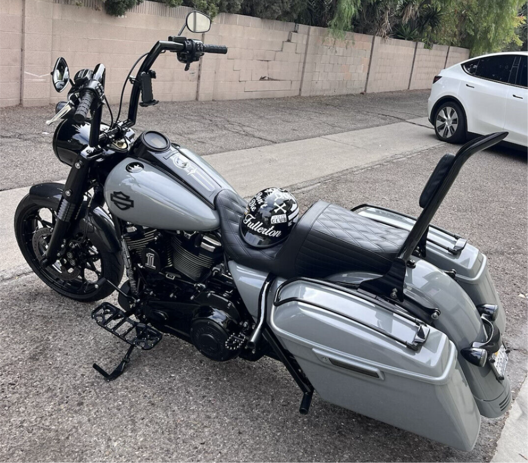 Le Pera Tailwhip Up Front Diamond Seat fits 2008-2024 Harley Touring LKU-587DD