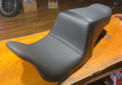 Le Pera Tailwhip Up Front Basketweave Seat for 2008-24 Harley Touring LKU-587BW