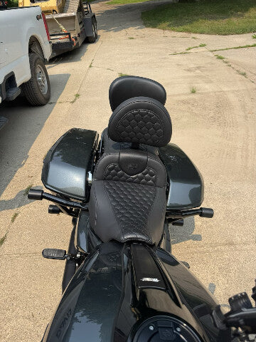 Saddlemen Roadsofa Honeycomb Gel Seat & Backrest fits 2023-2025 Harley Touring