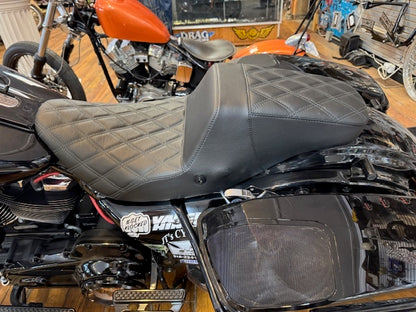 Danny Gray FastIST Pro Series Gray Diamond Air Seat for 2008-2025 Harley Touring