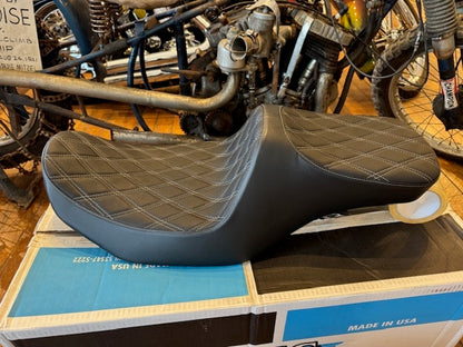 Drag Specialties Predator III Silver Diamond Seat for 2023-2025 Harley Touring