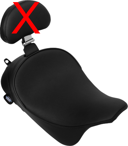 Drag Specialties Smooth Low Profile Solo Seat 2008-24 Harley Touring FLHX FLTRX