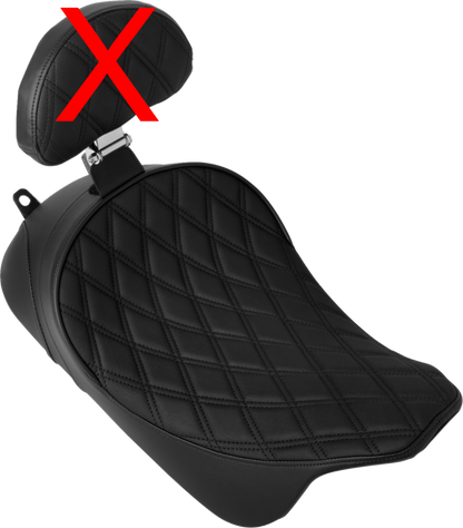 Drag Specialties Diamond Low Profile Solo Seat 2008-24 Harley Touring FLHX FLTRX