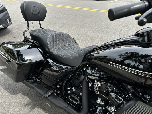 Drag Specialties Extended Reach Freedom Seat for 2009-2024 Harley Touring