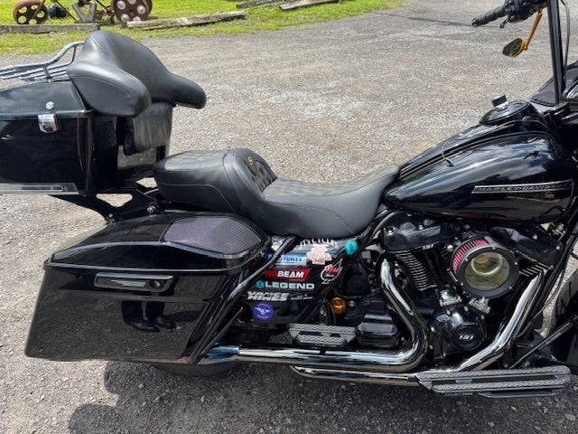 Saddlemen Roadsofa Gold Lattice Extended Gel Seat fits 2008-2025 Harley Touring