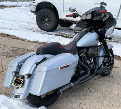 Saddlemen SDC Pro Series Red Lattice Seat for 2023-2025 Harley Road Street Glide