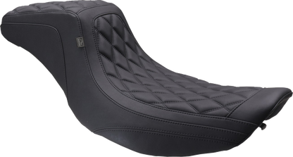 Mustang Squareback Double Diamond Seat 1997-2007 Harley Road King Street Glide