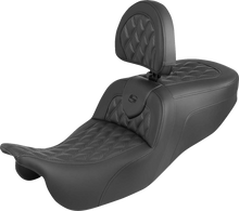 Saddlemen Roadsofa Carbon Lattice Seat & Backrest for 15-25 Harley Freewheeler