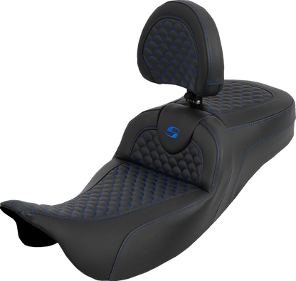 Saddlemen Roadsofa Blue Dragon Extended Seat & Backrest 2008-2025 Harley Touring