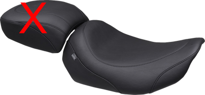 Mustang Wide Tripper Black Stitch Solo Seat for 2023-26 Harley Street Road Glide