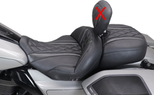 Mustang Super Tour Diamond Heated Seat for 2023-2026 Harley Road Street Glide