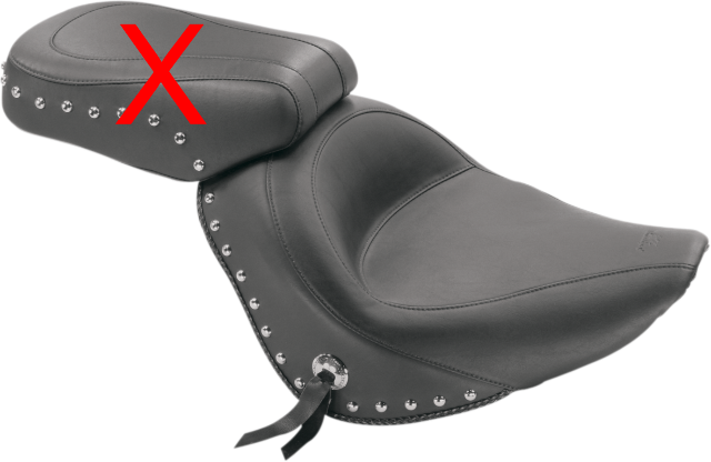 Mustang Studded Skirt Solo Seat fit 2006-2017 Harley Softail Fat Boy Night Train