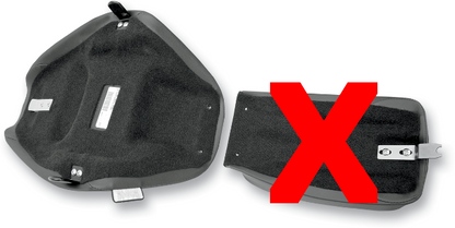 Drag Specialties EZ Glide Backrest Solo Seat 1984-1999 Harley Davidson Softail