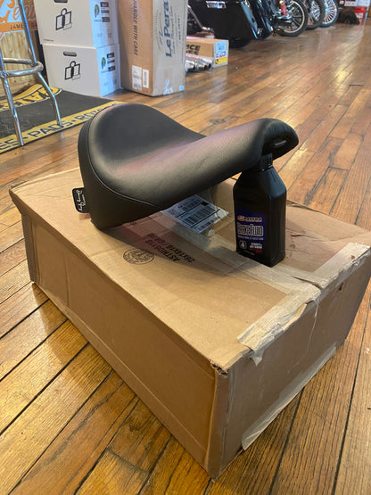 Danny Gray Black Buttcrack Solo Seat for 2011-2017 Harley Softail Blackline FLSS