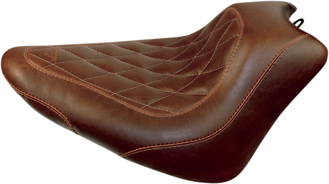 Mustang Brown Diamond Tripper Motorcycle Solo Seat 11-17 Harley Softail FXS FLS
