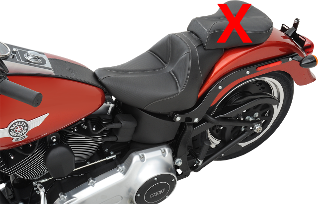 Saddlemen Dominator Gel Solo Seat for 2006-17 Harley Softail Fat Boy Night Train