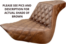 Saddlemen Brown Step-Up Lattice Gel Seat fits 2018-2026 Harley Fat Boy Breakout