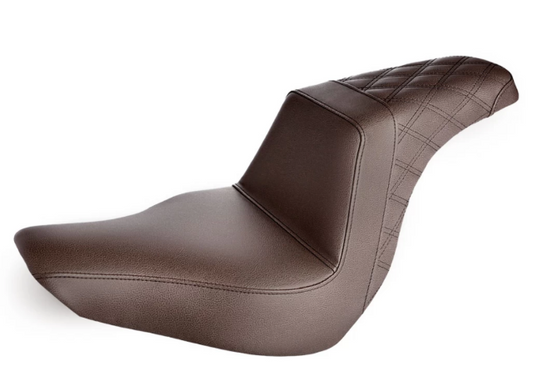Saddlemen Dark Brown Step-Up Gel Seat for 2018-25 Harley Softail Low Rider FLSB