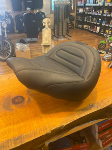 Mustang MX Tour Solo Stitched Seat Backrest for 2018-2024 Harley Softail Fat Bob