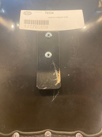 Mustang MX Tour Solo Stitched Seat Backrest for 2018-2024 Harley Softail Fat Bob