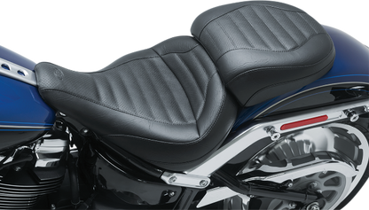Mustang Touring Tuck n Roll Solo Seat for 2018-2023 Harley Softail Fat Boy FLFB