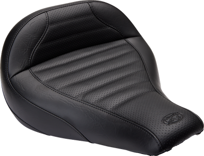 Mustang Touring Tuck n Roll Solo Seat for 2018-2023 Harley Softail Fat Boy FLFB