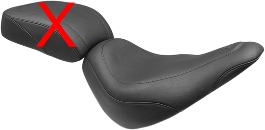 Mustang Tripper Smooth Wide Solo Seat fits 2018-2021 Harley Softail Slim FLSL