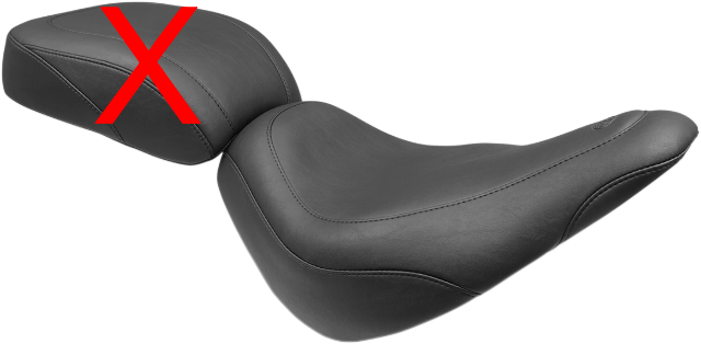 Mustang Tripper Smooth Wide Solo Seat fits 2018-2021 Harley Softail Slim FLSL
