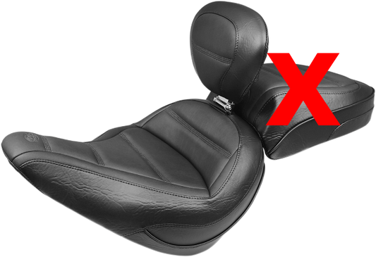 Mustang Touring Solo Seat & Backrest fits 2018-2021 Harley Softail Slim FLSL